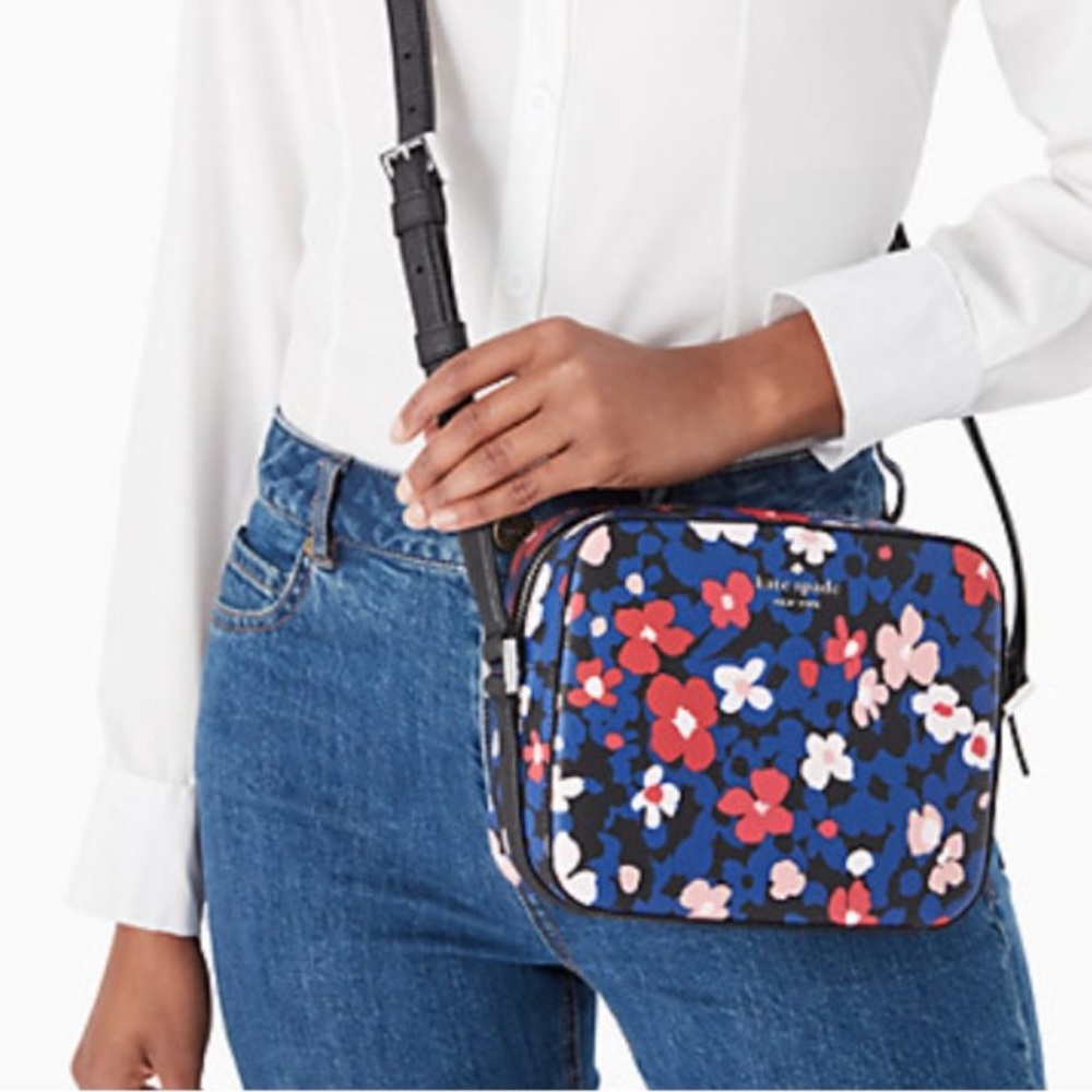 🎉2xHP🎉NWT🛍Kate Spade Newbury Lane Bouquet Cammie Bag ♠️ - Picture 2 of 9